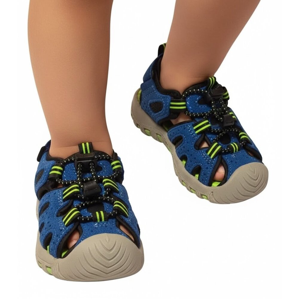 Okie Dokie Toddler Boys Lil Marlin Blue Sandals Shoes (Size: 5 Medium)New in Box